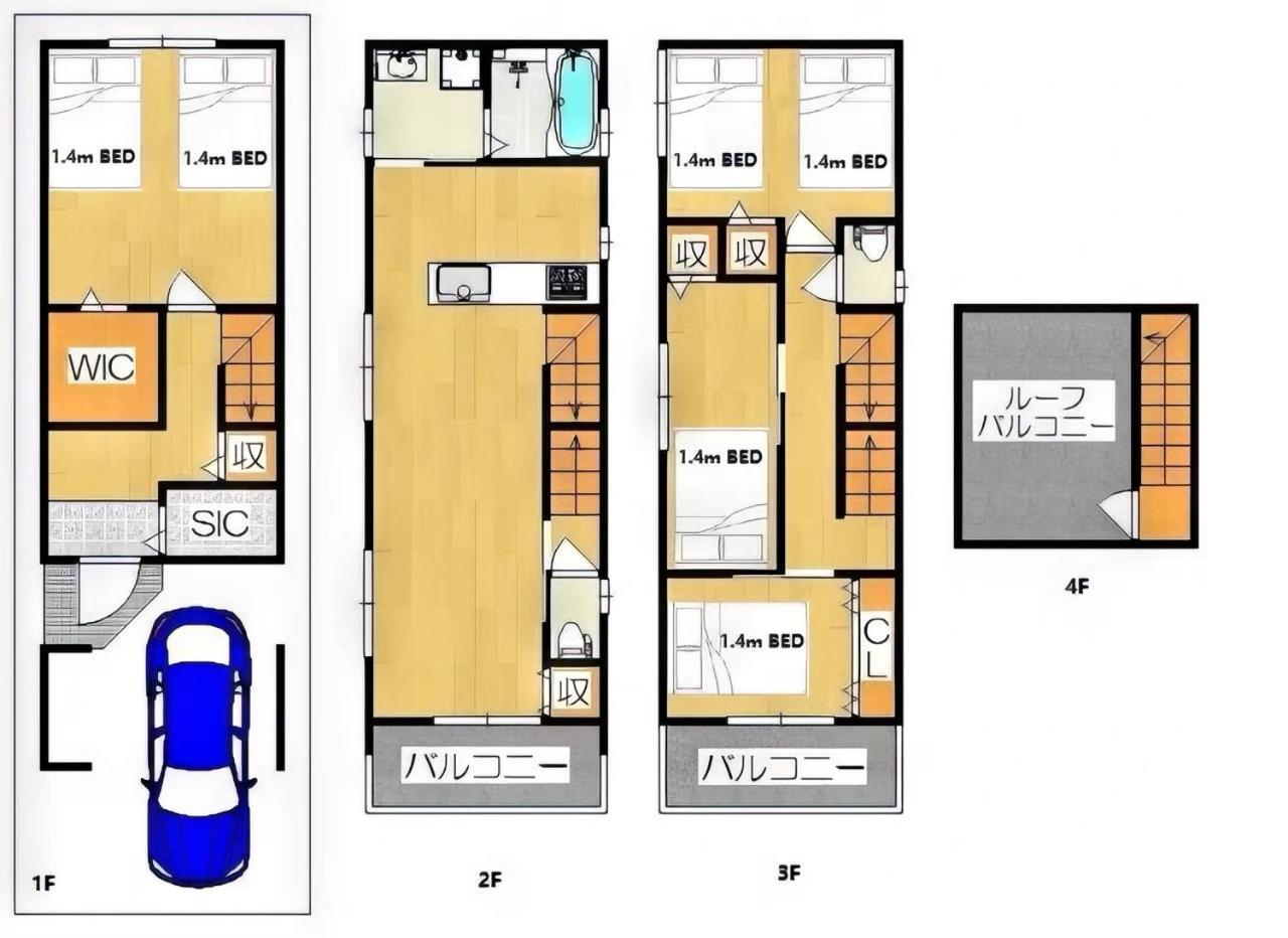 Westhouse A 天下茶屋店 Villa Osaka Dış mekan fotoğraf